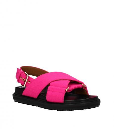 pink criss cross sandals