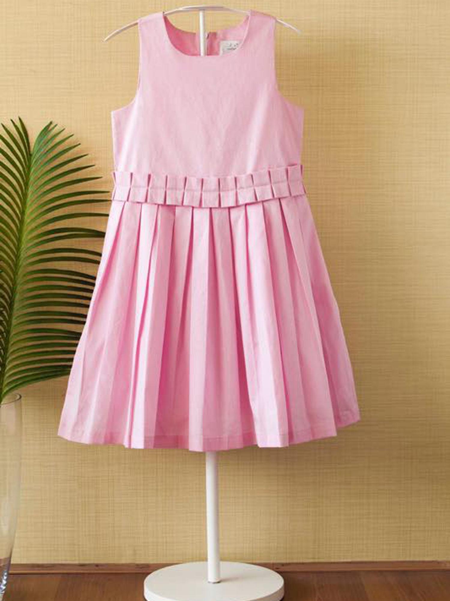 pink dobby dress