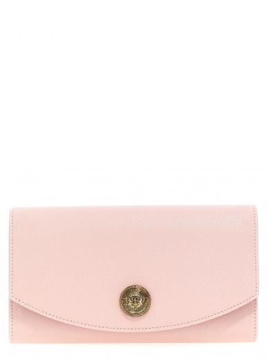 pink emblem clutch