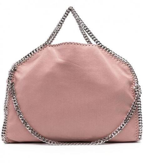 pink falabella 3 chain tote bag