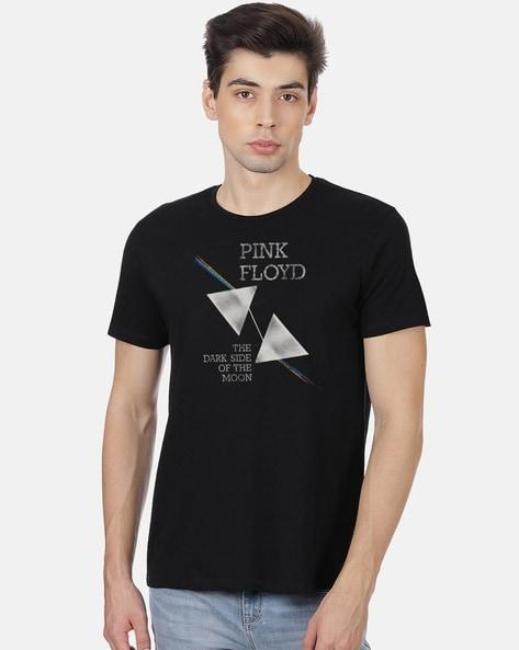 pink floyd print crew-neck t-shirt