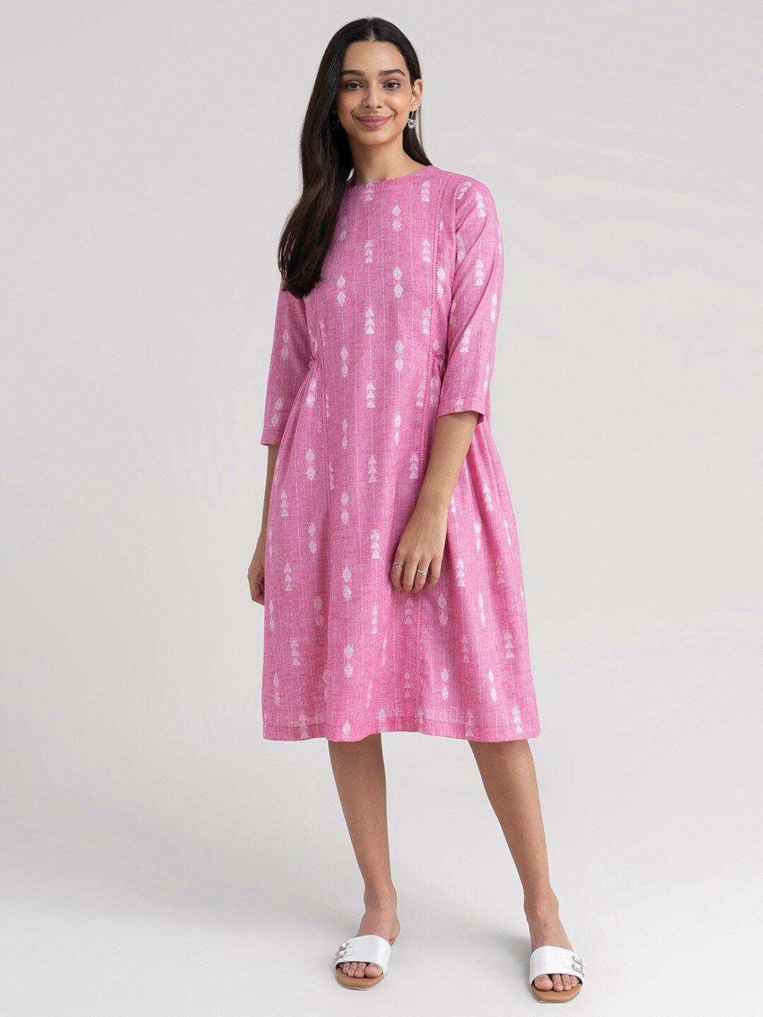 pink fort pink & aurora pink a-line dress