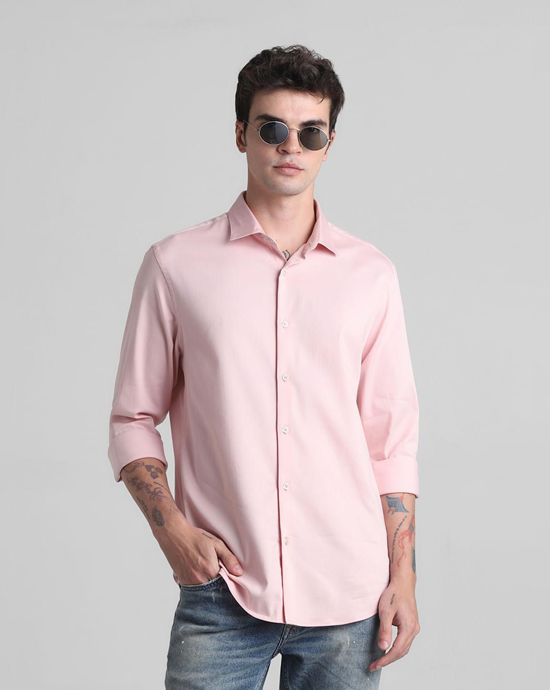 pink full sleeves shirt