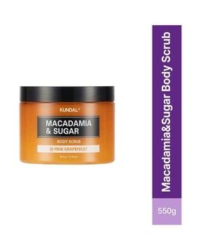 pink grapefruit macadamia & body scrub