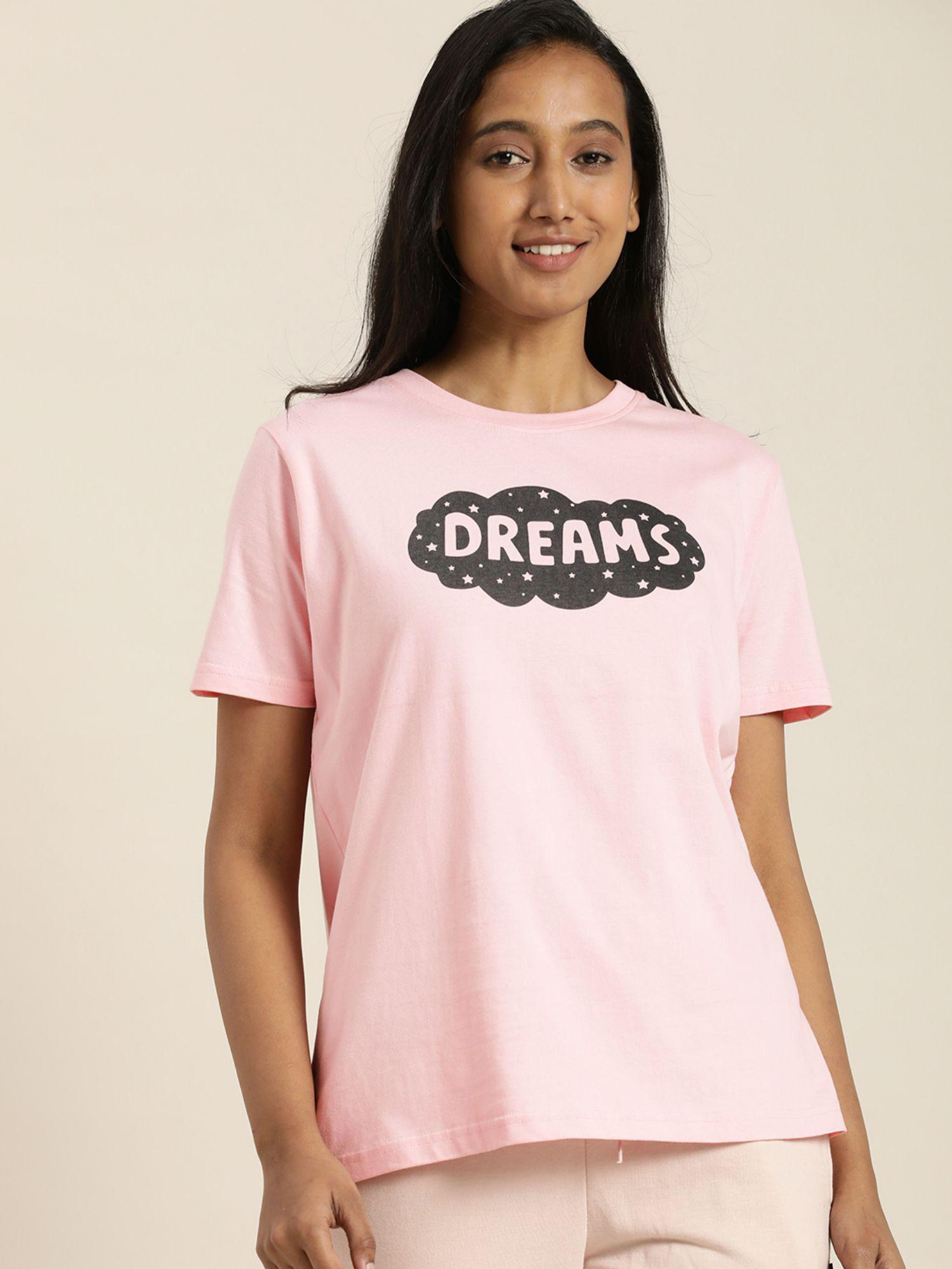 pink graphic t-shirt