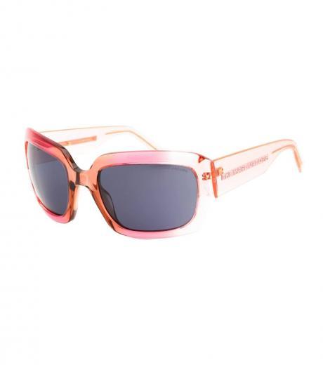 pink grey square sunglassses