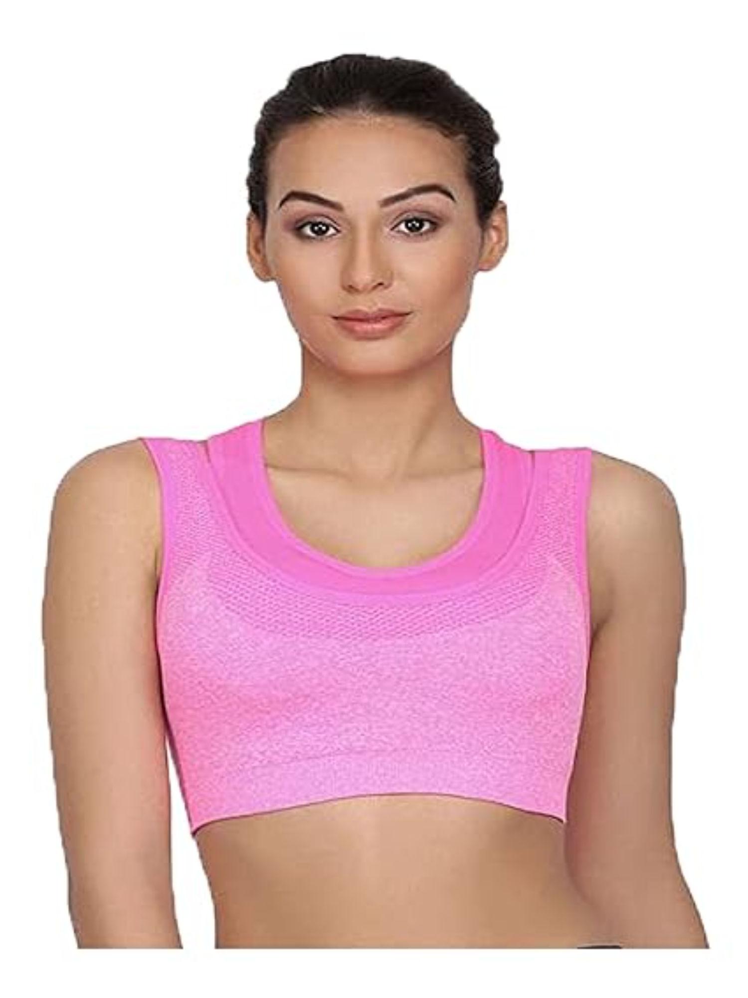 pink gym bra for women