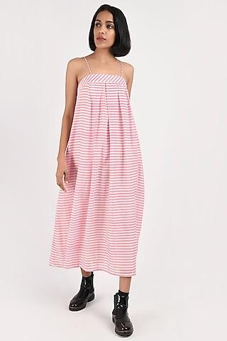 pink handwoven ikat dress