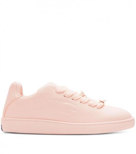 pink lace up sneakers