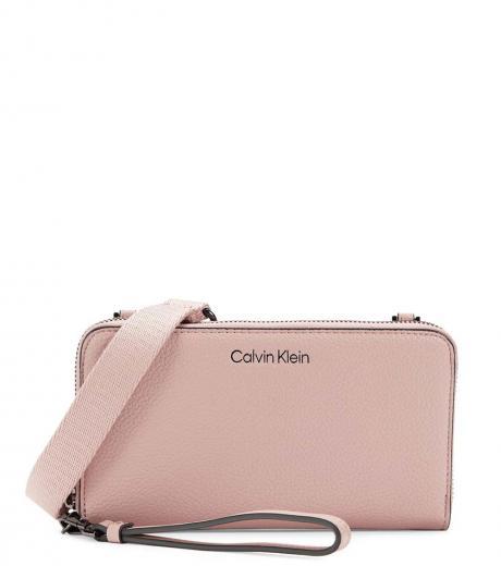 pink marble small crossbody bag