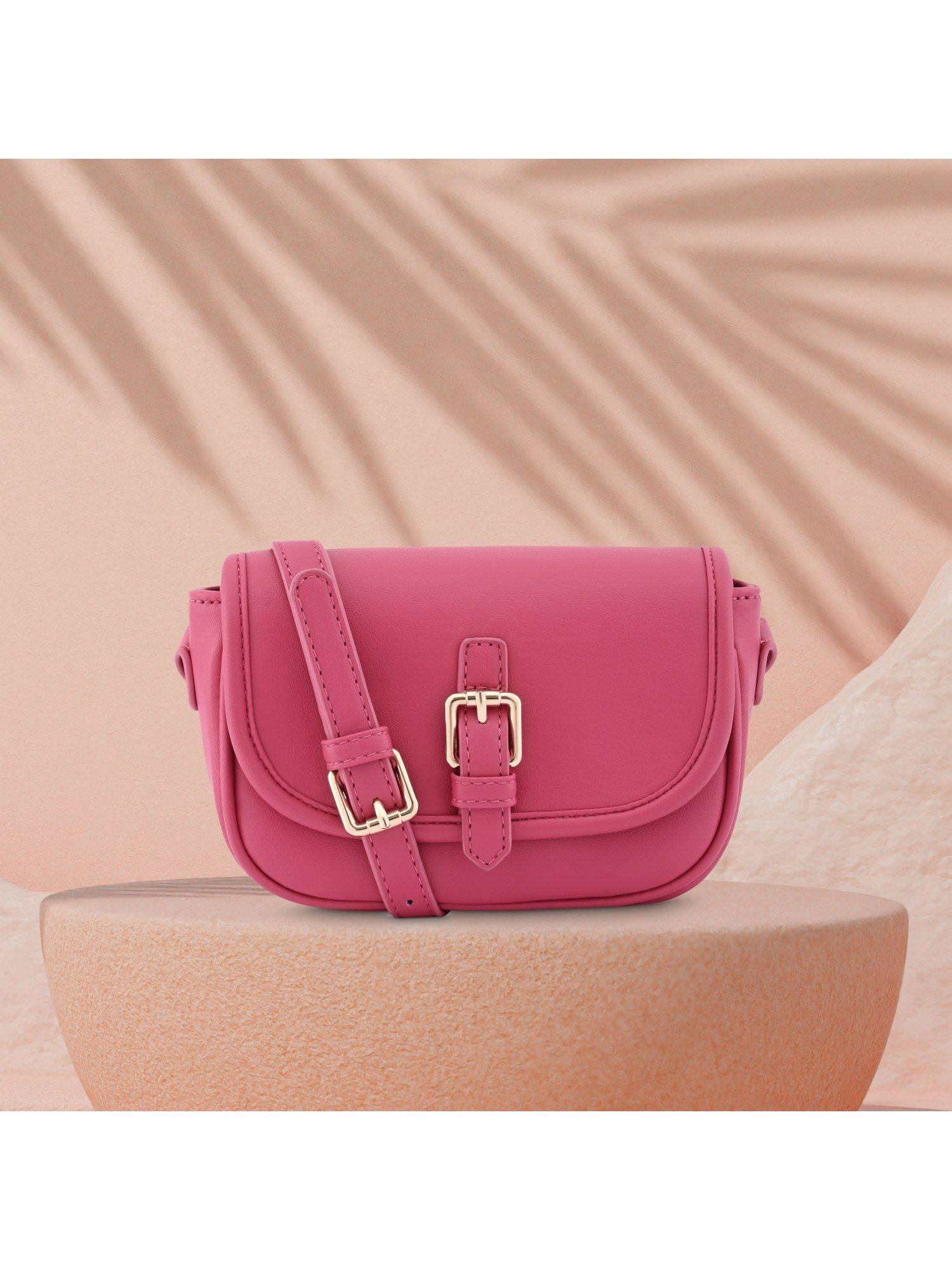 pink mini sling bag for women