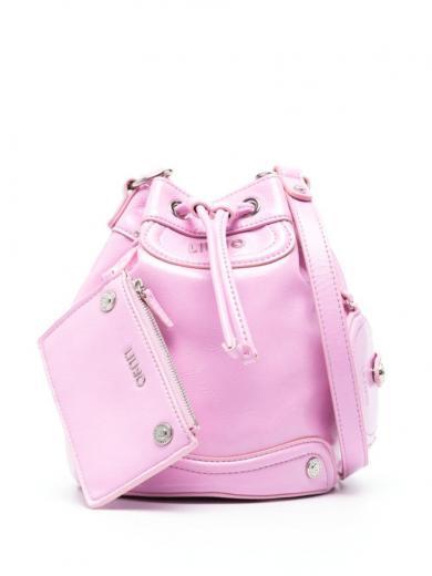 pink mirror detail bag