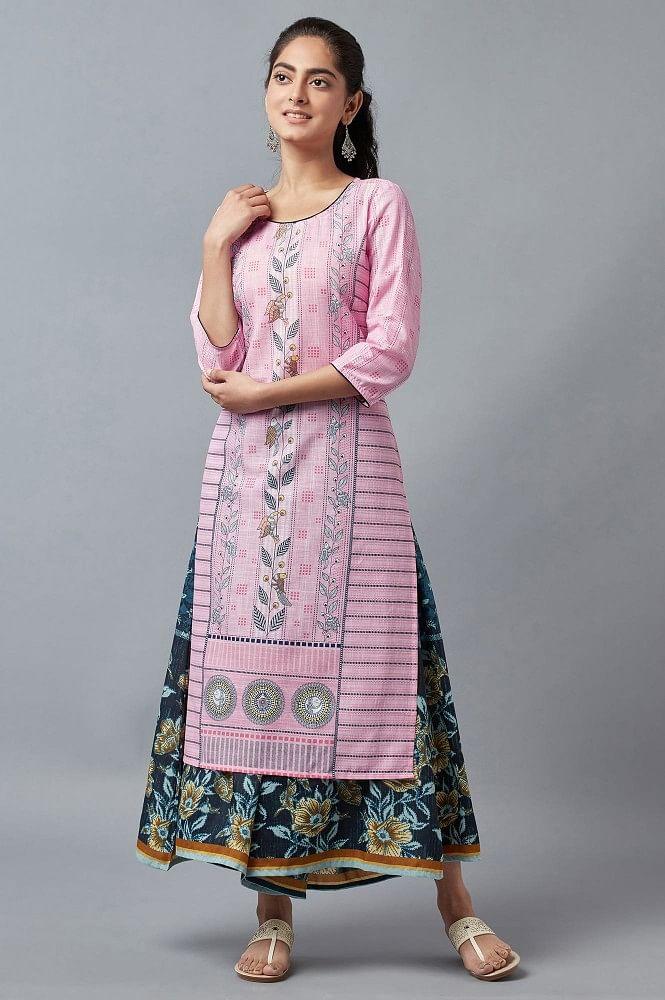 pink modern ethnic kurta