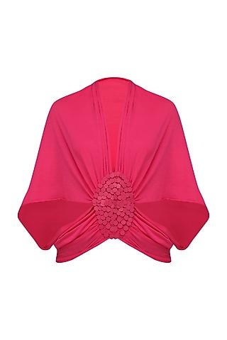 pink moon embellished shrug