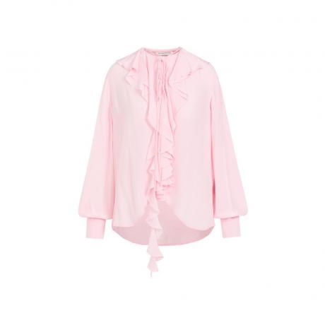 pink orchid silk blouse