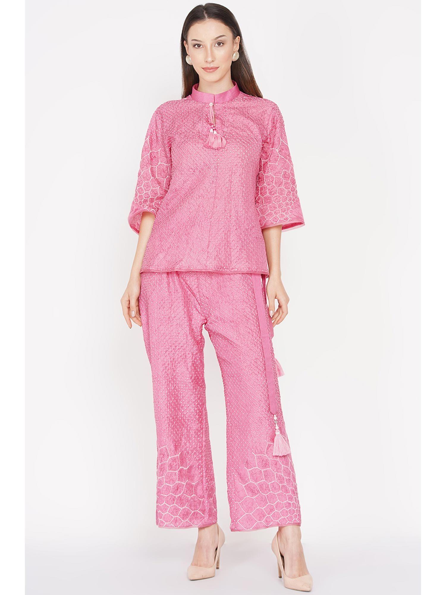 pink palazzos