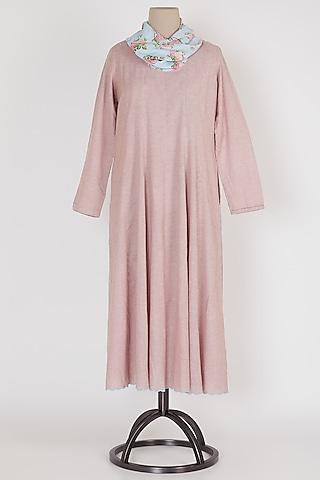 pink panelled tunic