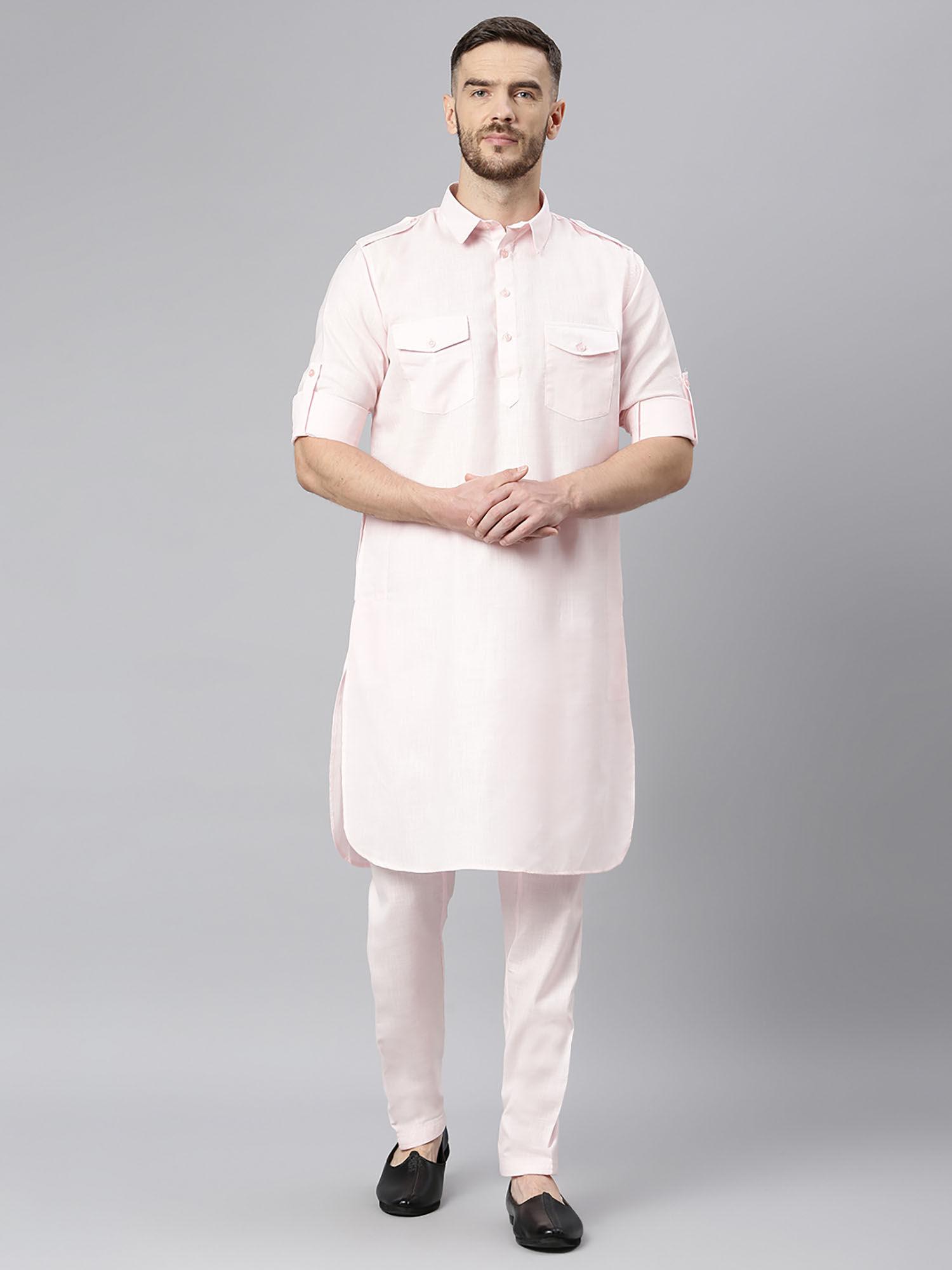 pink pathani (set of 2)