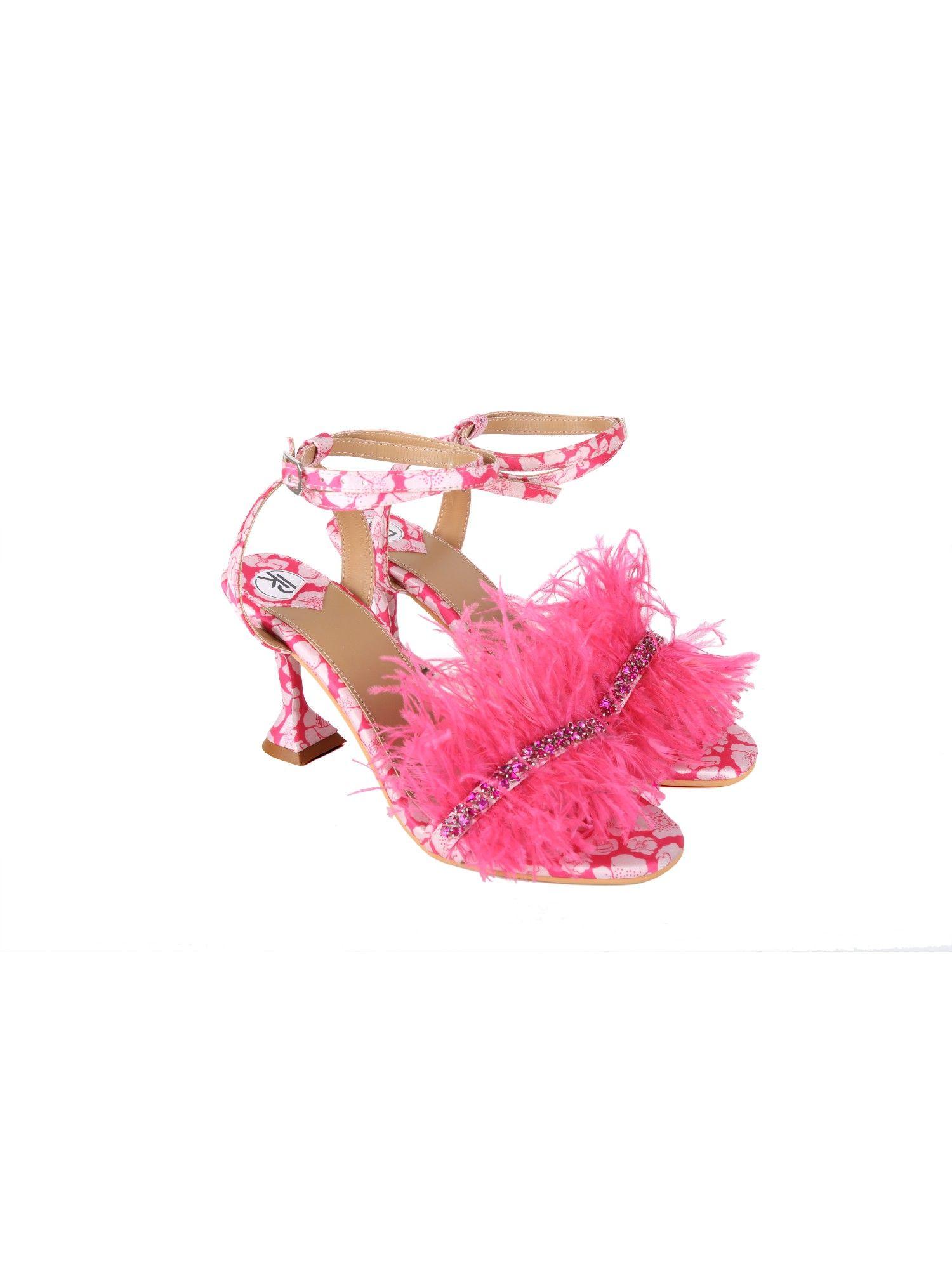 pink poppy spool heels