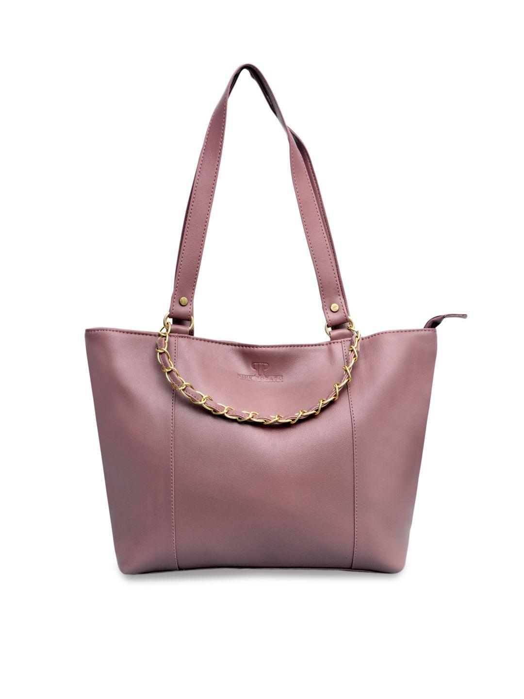 pink potato woman mauve structured shoulder bag