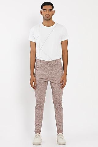 pink premium cotton trousers