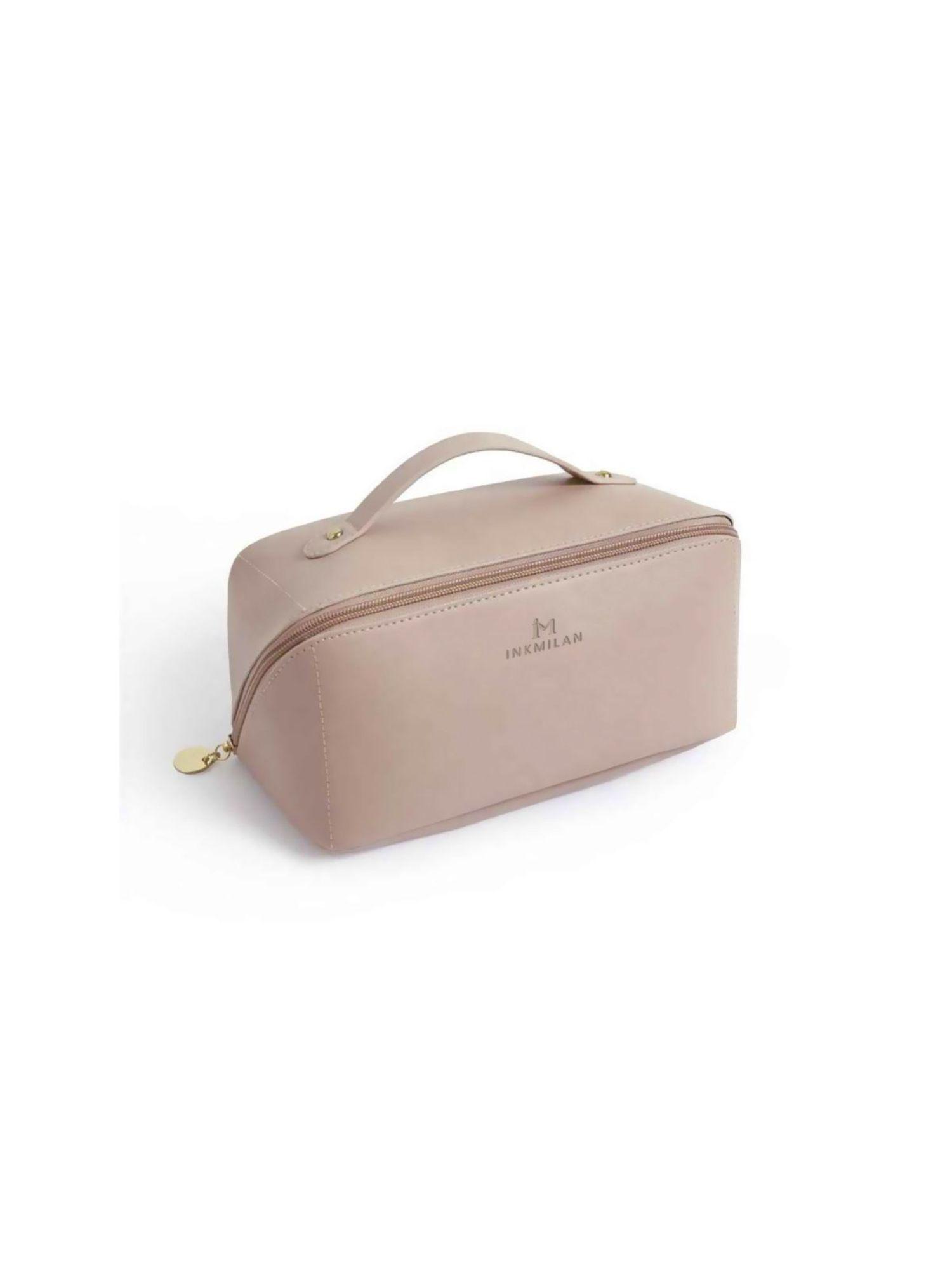 pink premium large capacity travel cosmetic bag-women