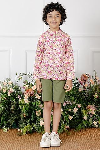 pink printed shirt for boys