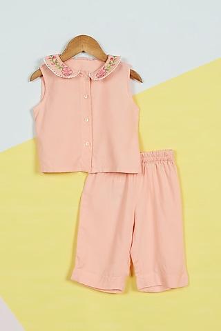 pink rayon night suit