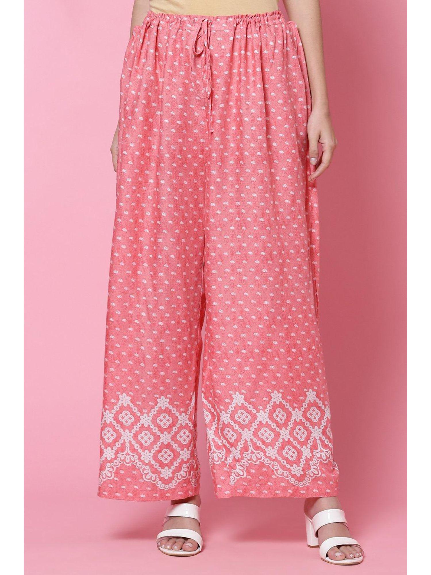 pink relaxed palazzo