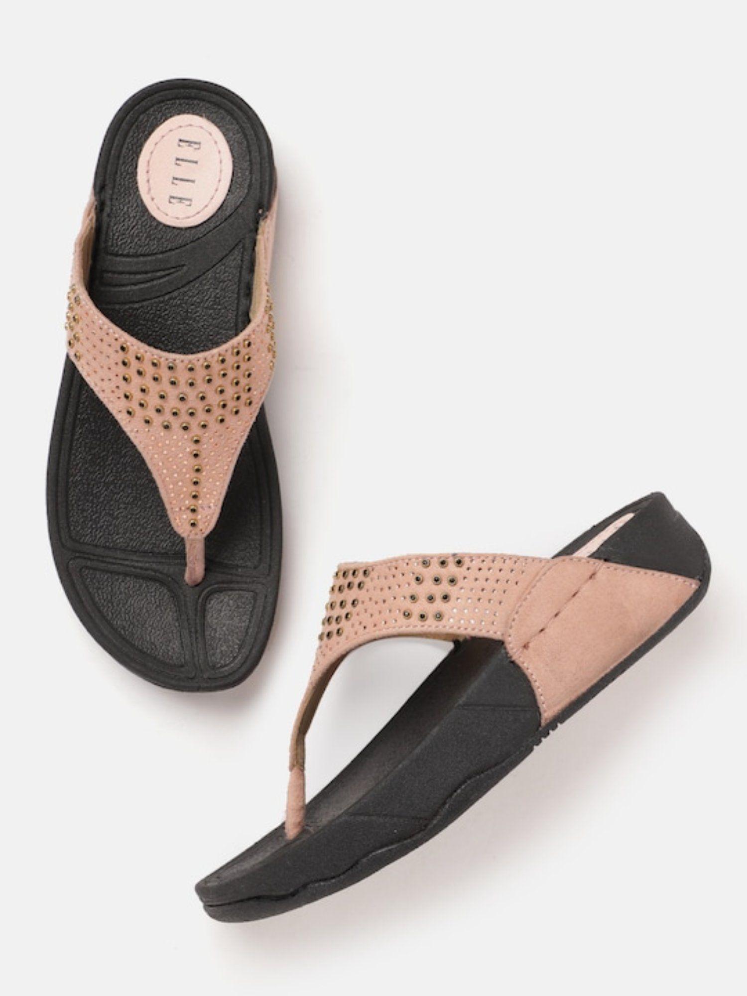 pink round toe casual wear sandals