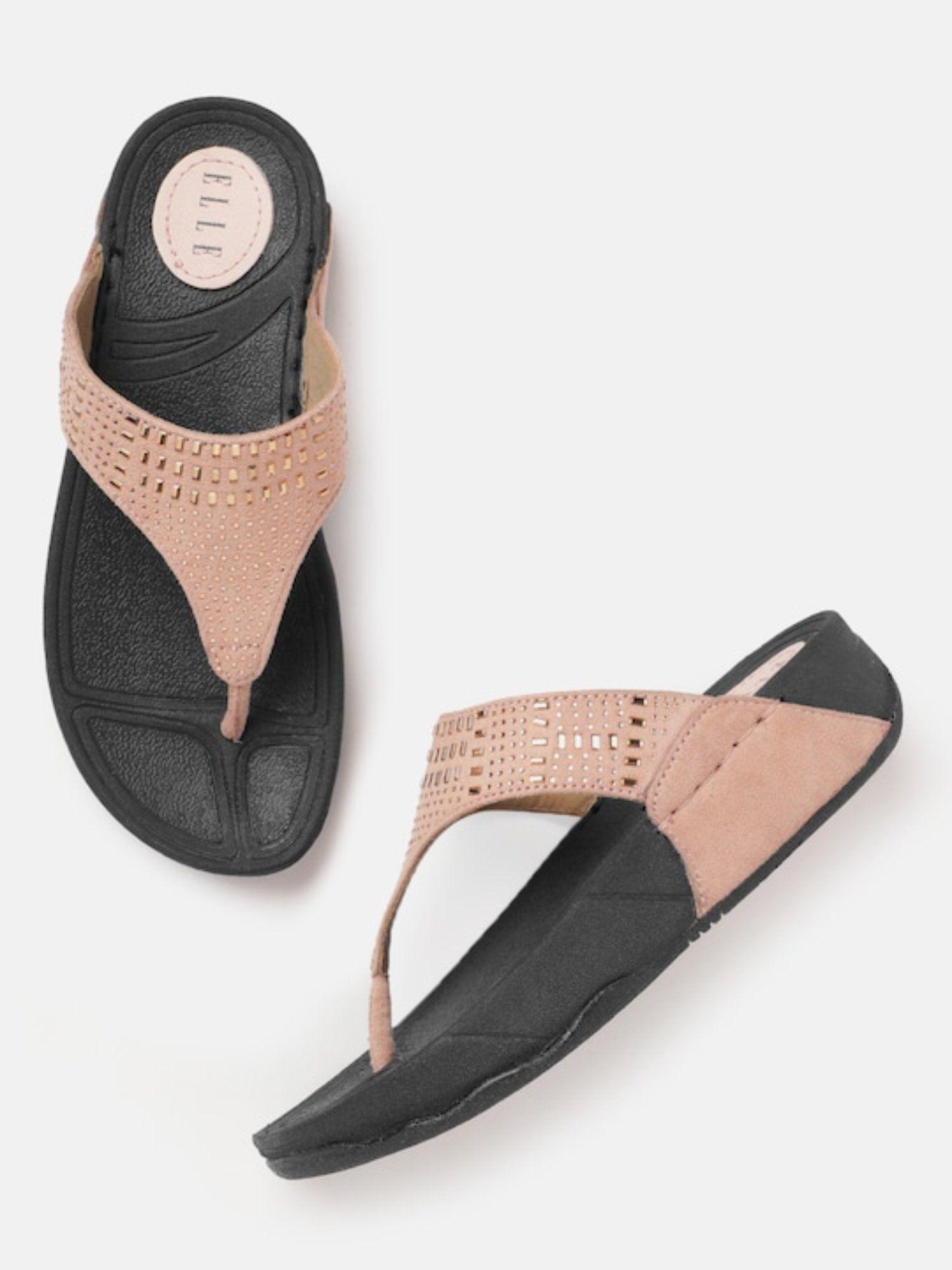 pink round toe casual wear sandals