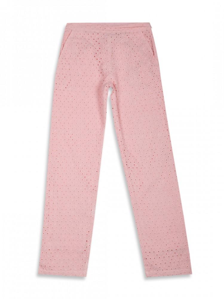 pink slim fit trouser
