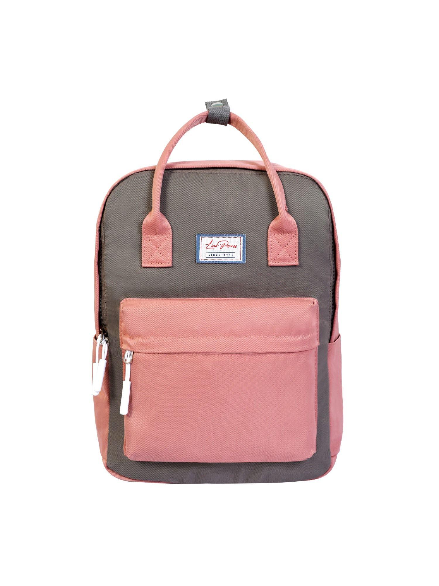 pink solid backpack