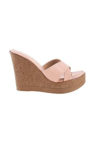 pink solid casual women sandal