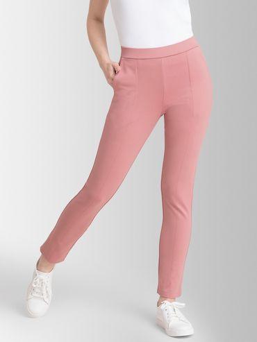 pink solid pant