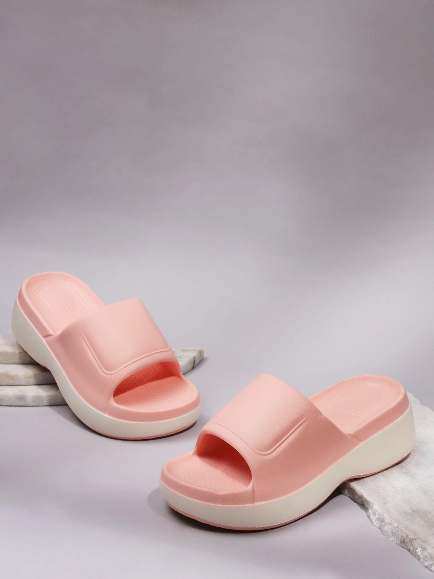 pink solid sliders