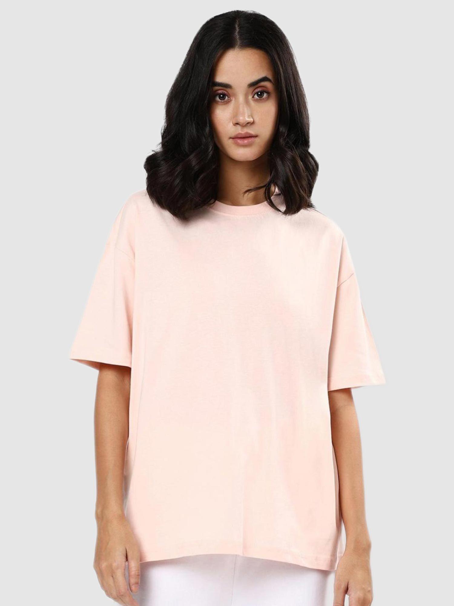 pink solid t-shirts