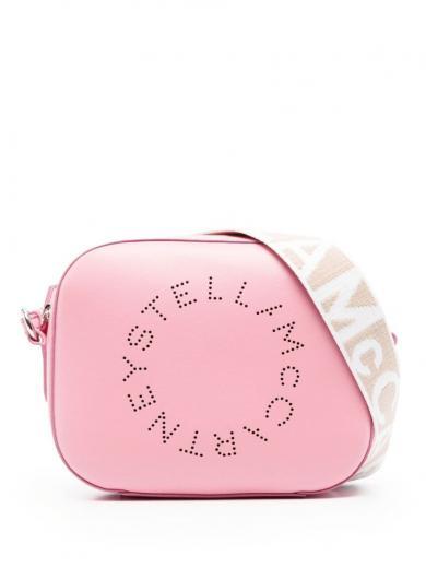 pink stella logo small camera bag