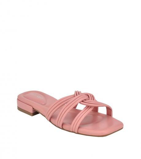 pink strappy sandals