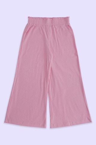 pink stripe full length casual girls regular fit bottom