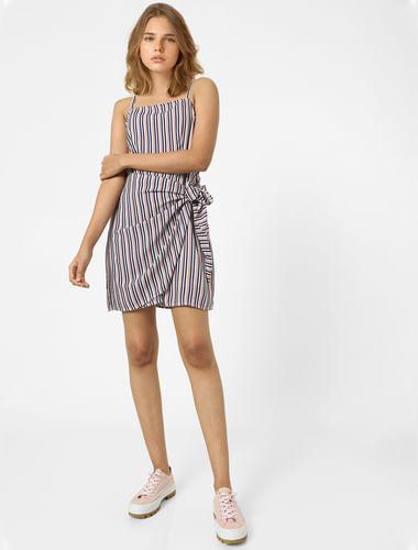 pink striped dress