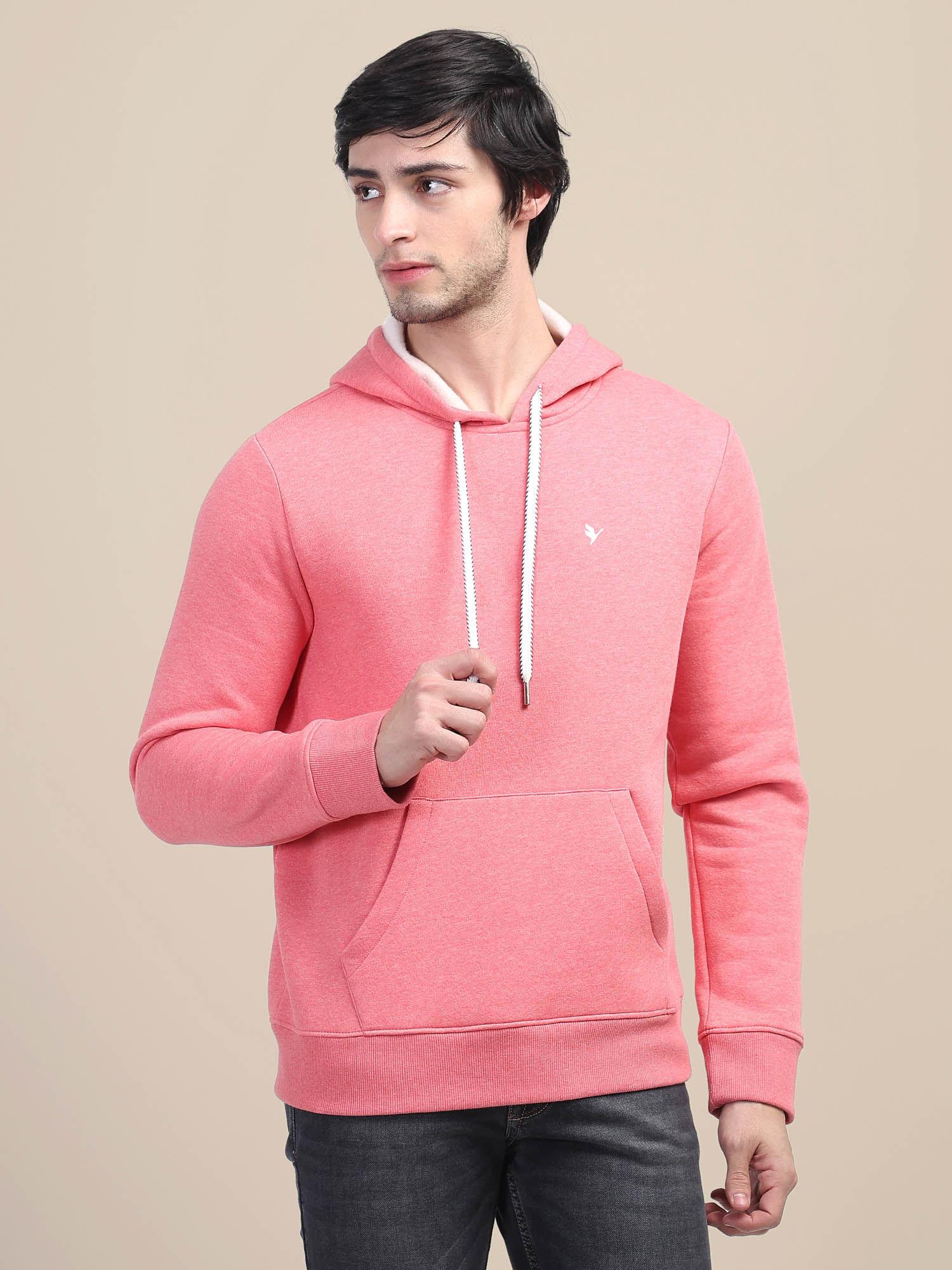 pink stylish and comfort fit hoodie