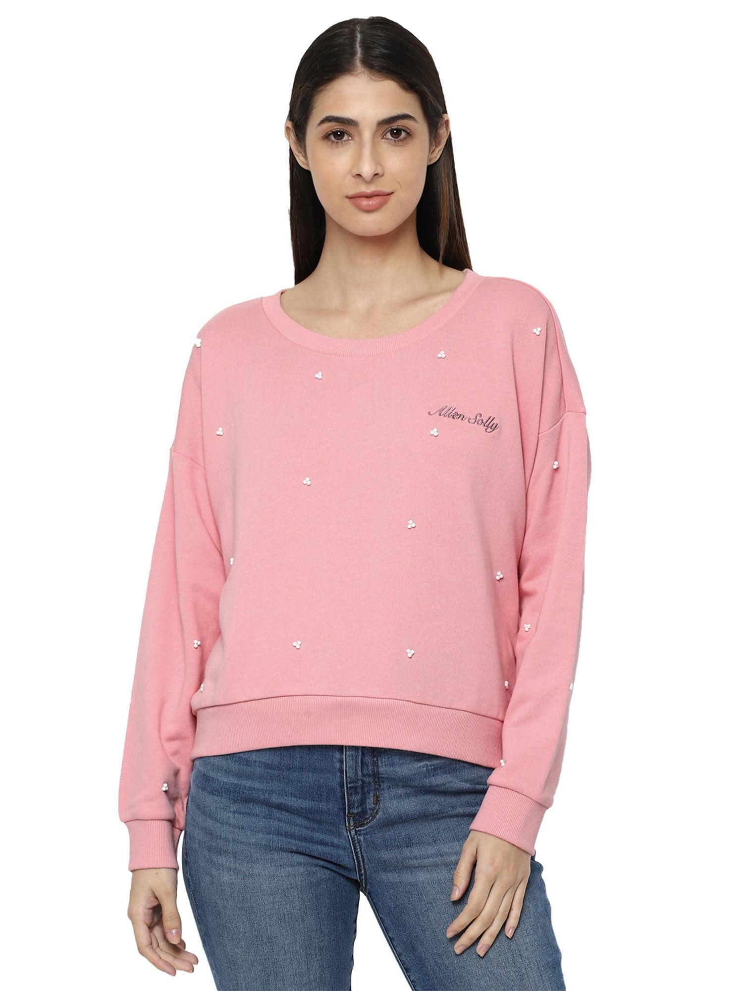 pink sweatshirt