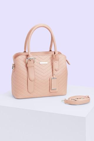 pink textured casual pu women mini bag