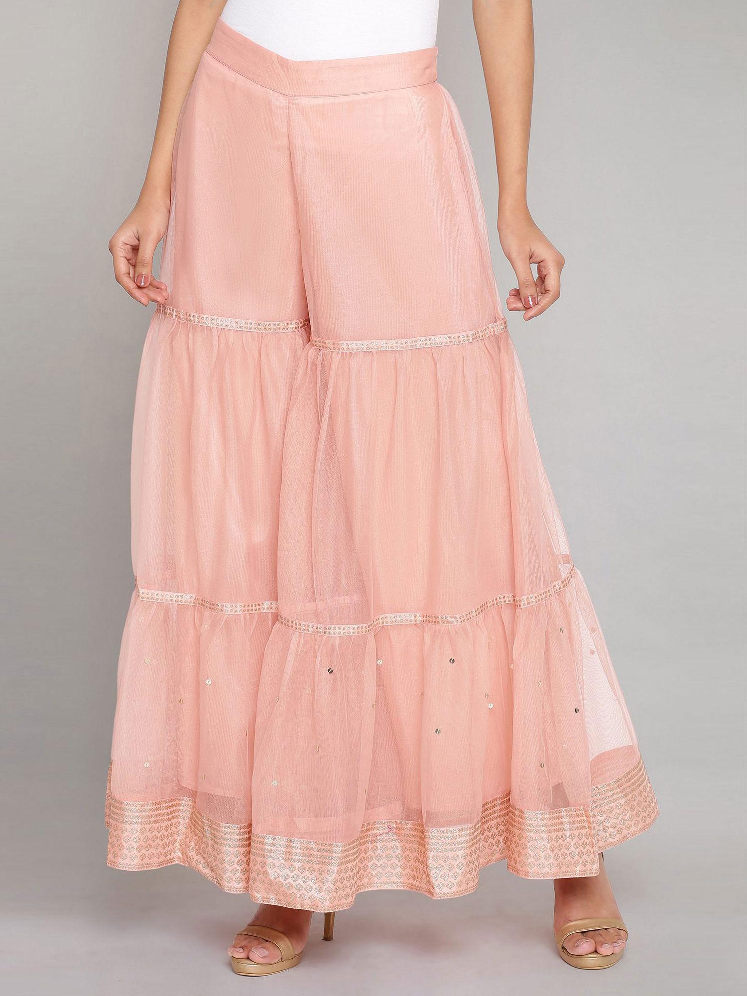 pink tiered sharara