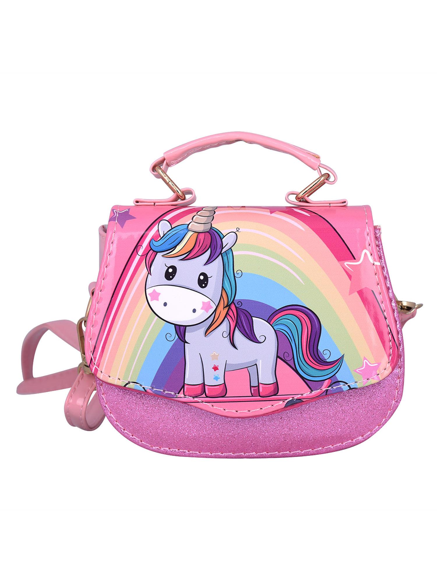pink unicorn sling bag
