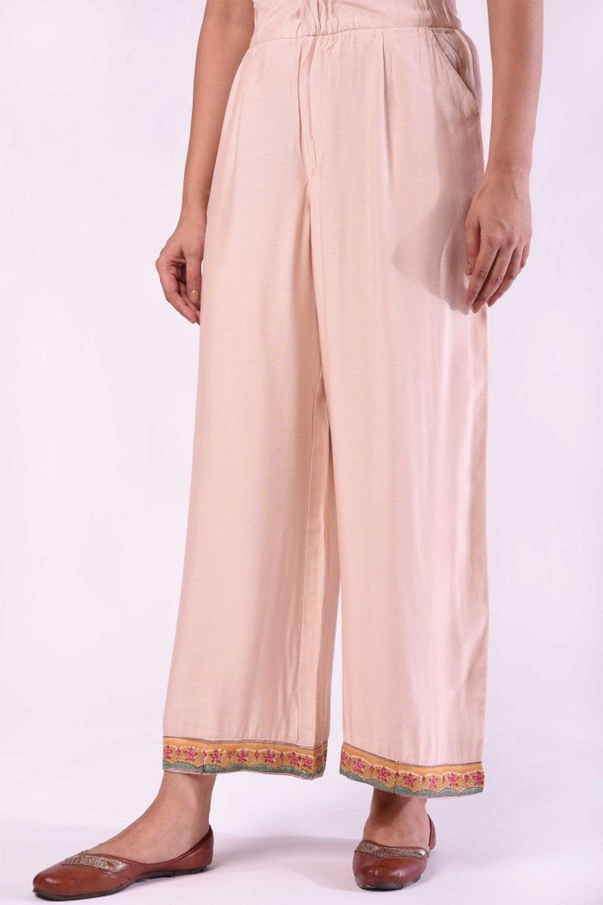 pink wide pants