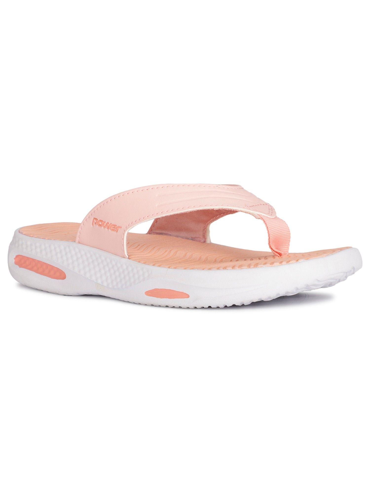 pink women slip-on flipflops