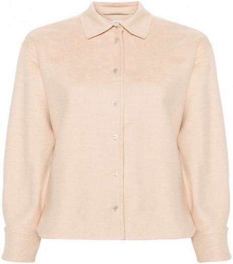 pink wool blouse