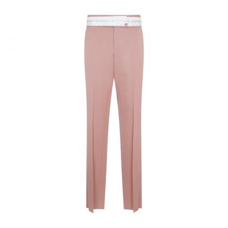 pink wool pants